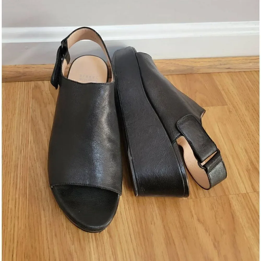 Stuart Weitzman OffSet Peep-Toe
Platform Sandals 7 - Picture 2 of 8